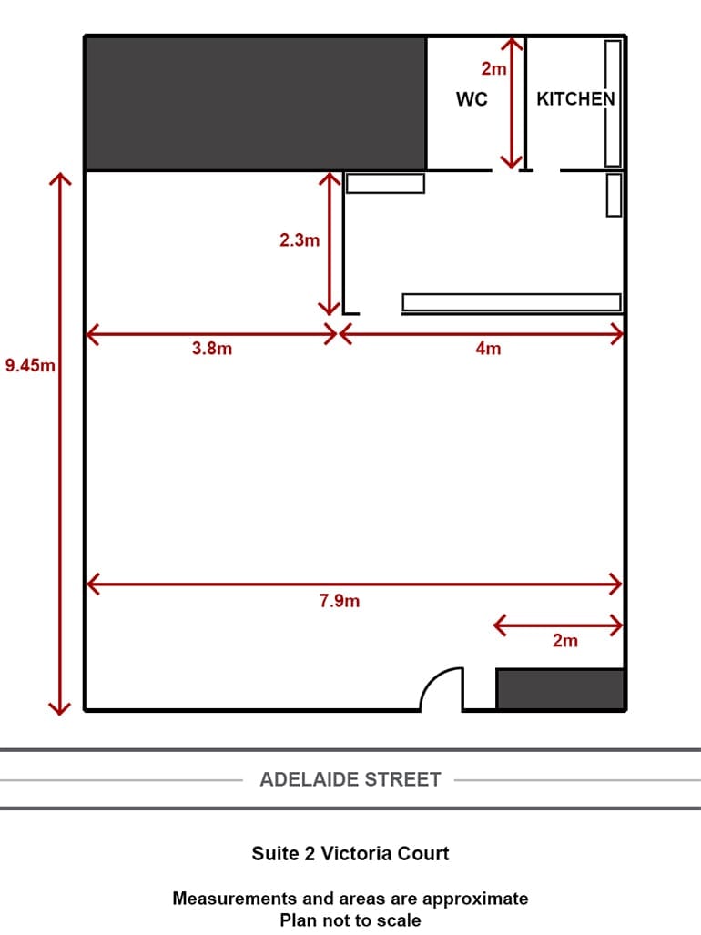Suite 2 Victoria Court - Measurements